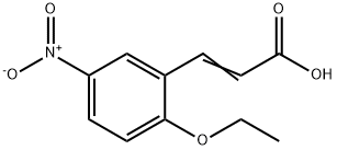 (2E)-3-(2-ethoxy-5-nitrophenyl)acrylic acid Struktur