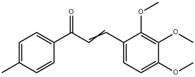 (2E)-1-(4-methylphenyl)-3-(2,3,4-trimethoxyphenyl)prop-2-en-1-one Struktur