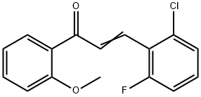 (2E)-3-(2-chloro-6-fluorophenyl)-1-(2-methoxyphenyl)prop-2-en-1-one Struktur