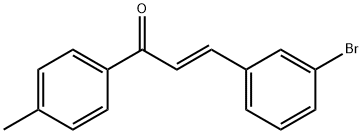 (2E)-3-(3-bromophenyl)-1-(4-methylphenyl)prop-2-en-1-one Struktur