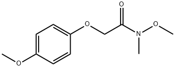 N-methoxy-2-(4-methoxyphenoxy)-N-methylacetamide Struktur