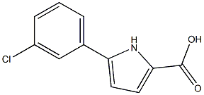 5-(3-Chlorophenyl)-1H-pyrrole-2-carboxylic acid Struktur