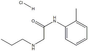 2-(propylamino)-N-(o-tolyl)acetamide hydrochloride Struktur