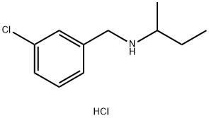 (butan-2-yl)[(3-chlorophenyl)methyl]amine hydrochloride Struktur