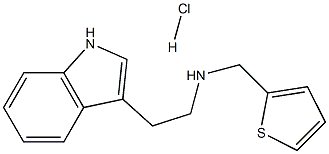 [2-(1H-indol-3-yl)ethyl][(thiophen-2-yl)methyl]amine hydrochloride Struktur