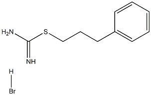 [(3-phenylpropyl)sulfanyl]methanimidamide hydrobromide Struktur