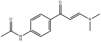 N-{4-[(2E)-3-(dimethylamino)prop-2-enoyl]phenyl}acetamide Struktur