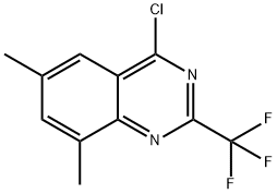 4-Chloro-6,8-dimethyl-2-trifluoromethyl-quinazoline Struktur