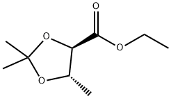 ethyl (4R,5S)-2,2,5-trimethyl-1,3-dioxolane-4-carboxylate Structure