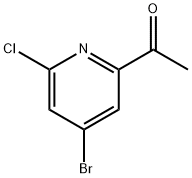 1-(4-Bromo-6-chloropyridin-2-yl)ethanone Struktur