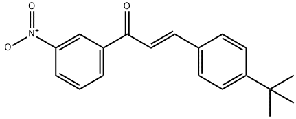 (2E)-3-(4-tert-butylphenyl)-1-(3-nitrophenyl)prop-2-en-1-one Struktur