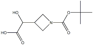 2-{1-[(tert-butoxy)carbonyl]azetidin-3-yl}-2-hydroxyacetic acid Struktur