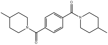 1,4-phenylenebis((4-methylpiperidin-1-yl)methanone) Struktur