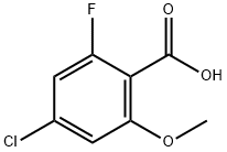 4-Chloro-2-fluoro-6-methoxy-benzoic acid Struktur