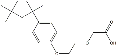 Acetic acid, [2-[4-(1,1,3,3-tetramethylbutyl)phenoxy]ethoxy]- Struktur