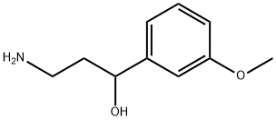 3-amino-1-(3-methoxyphenyl)propan-1-ol Struktur