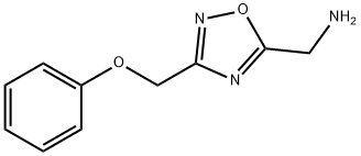 C-(3-Phenoxymethyl-[1,2,4]oxadiazol-5-yl)-methylamine Struktur