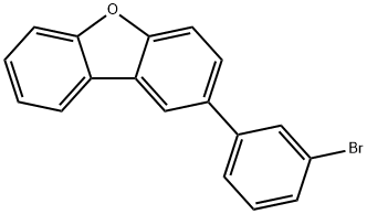 2- (3-bromophenyl) dibenzofuran Struktur