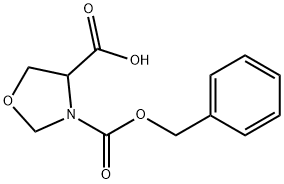 N-Cbz-RS-4-Oxazolidinecarboxylic acid Struktur