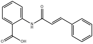 2-{[(2E)-3-phenylprop-2-enoyl]amino}benzoic acid Struktur