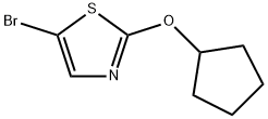 5-bromo-2-cyclopentyloxy-1,3-thiazole Struktur