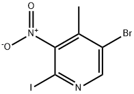 5-Bromo-2-iodo-4-methyl-3-nitro-pyridine Struktur