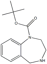 2,3,4,5-Tetrahydro-benzo[e][1,4]diazepine-1-carboxylic acid tert-butyl ester Struktur