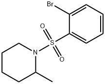 1-(2-Bromophenylsulfonyl)-2-methylpiperidine, 97% Struktur