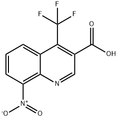 8-Nitro-4-trifluoromethyl-quinoline-3-carboxylic acid Struktur