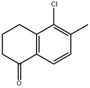 5-CHLORO-6-METHYL-2,3,4-TRI HYDRONAPHTHALEN-1-ONE Struktur