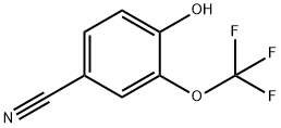 4-hydroxy-3-(trifluoromethoxy)benzonitrile Struktur