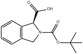 (S)-2-(tert-butoxycarbonyl)isoindoline-1-carboxylic acid Struktur