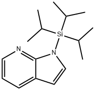 1-[Tris(1-methylethyl)silyl]-1H-pyrrolo[2,3-b]pyridine Struktur