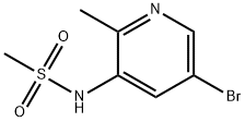 N-(5-Bromo-2-methyl-pyridin-3-yl)-methanesulfonamide Struktur