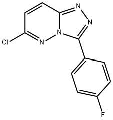 6-chloro-3-(4-fluorophenyl)[1,2,4]triazolo[4,3-b]pyridazine Struktur