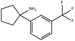 1-(3-(TRIFLUOROMETHYL)PHENYL)CYCLOPENTANAMINE Struktur