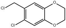 6-chloro-7-(chloromethyl)-2,3-dihydrobenzo[b][1,4]dioxine Struktur