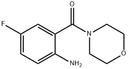 (2-Amino-5-fluorophenyl)(morpholino)methanone Struktur