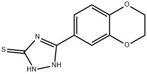 5-(2,3-Dihydro-benzo[1,4]dioxin-6-yl)-2H-[1,2,4]triazole-3-thiol Struktur