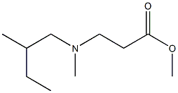 methyl 3-(methyl(2-methylbutyl)amino)propanoate Struktur