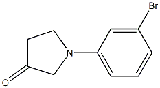 1-(3-bromophenyl)pyrrolidin-3-one Struktur