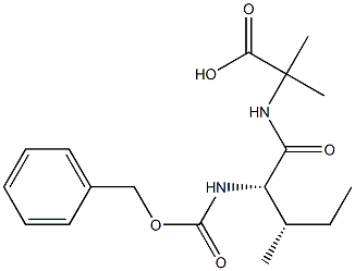 Alanine, 2-methyl-N-[N-[(phenylmethoxy)carbonyl]-L-isoleucyl]- Struktur