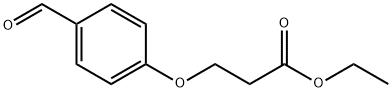 ETHYL 3-(4-FORMYLPHENOXY)PROPANOATE Struktur