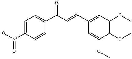 (2E)-1-(4-nitrophenyl)-3-(3,4,5-trimethoxyphenyl)prop-2-en-1-one Struktur