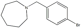 1-[(4-bromophenyl)methyl]azepane Struktur