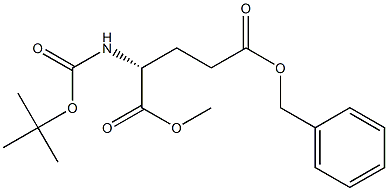 (R)-5-benzyl 1-methyl 2-(tert-butoxycarbonylamino)pentanedioate Struktur