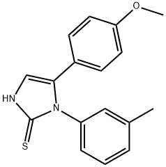 5-(4-methoxyphenyl)-1-(3-methylphenyl)-1H-imidazole-2-thiol Struktur