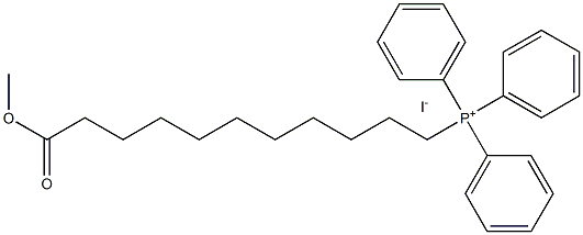 Phosphonium, (11-methoxy-11-oxoundecyl)triphenyl-, iodide Struktur