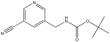 tert-Butyl ((5-cyanopyridin-3-yl)methyl)carbamate Struktur