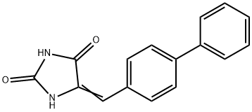 (5E)-5-(biphenyl-4-ylmethylidene)imidazolidine-2,4-dione Structure